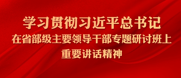 学习贯彻习近平总书记在省部级主要领导干部专题研讨班上重要讲话...
